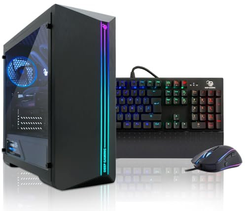 DeepGaming Covenant 2 PC Gaming AMD Ryzen 5 5600G | 16 GB RAM DDR4 | Radeon RX 6600 8GB | Refrigeración Líquida | 1TB SSD | WiFi 6 | Windows 11 Pro | Ordenador de Sobremesa | PC Gamer