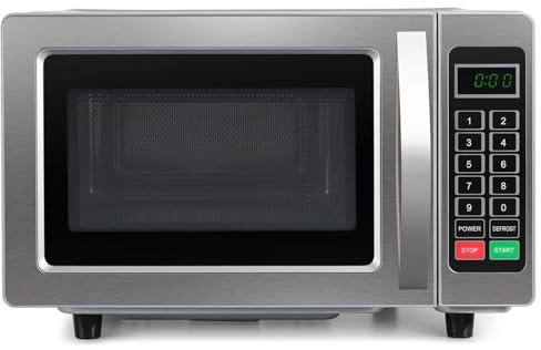 electriQ Freestanding 25L 1000W Flatbed Commercial Style Microwave