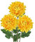 Arborus 3 Stück Künstliche Blumenstrauß Chrysanthemen Kunstblumen Gelb Künstliche Blütenzweige für Vase Blumenarrangement Dekoblume mit Stiele für Tisch Regal Fensterbank Balkon Deko im Büro Zimmer