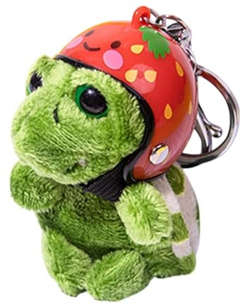 Misaakoeq Porte-clés de tortue, porte-clés tortue en peluche, porte-clés en peluche, Adorable jouet en peluche, porte-clés tortue de mer avec couvre-chef pour garçons et filles