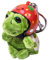 Misaakoeq Porte-clés de tortue, porte-clés tortue en peluche, porte-clés en peluche, Adorable jouet en peluche, porte-clés tortue de mer avec couvre-chef pour garçons et filles