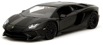Jada Toys Fast and Furious Modellauto Lamborghini Aventador (19 cm) - Deckard Shaw's Film-Auto aus F&F 7, Fahrzeug aus Metall mit Teilen zum Öffnen, für Fans & Sammler ab 8 Jahre