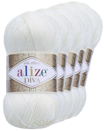 500g Strickgarn Alize Diva - Häkelgarn Wolle Sommer Stricken Häkeln