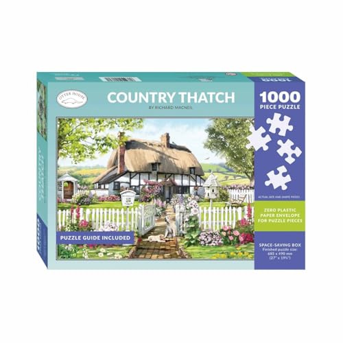 Otter House Country Thatch - 1000 Piece Jigsaw Puzzle