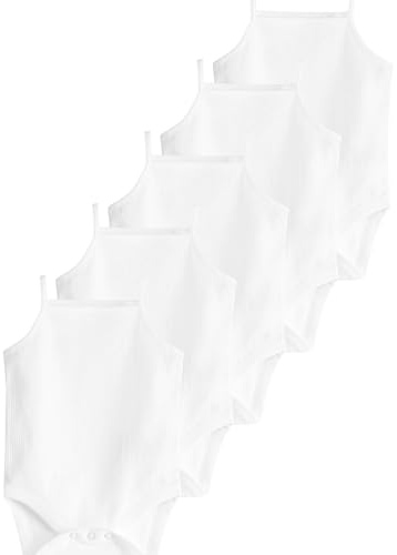 NEXT Baby Bodys mit dünnen Trägern im 5er-Pack