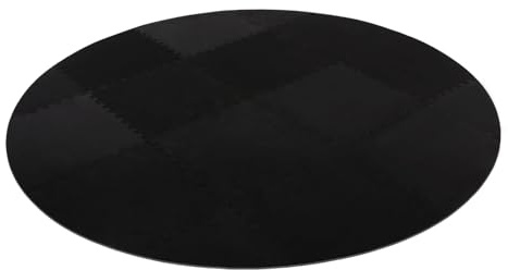 KAUITOPU Whirlpool Unterlage rund 196cm, Bodenmatte für Outdoor Whirlpools, Schützt & Isoliert, Poolunterlage Pool Untergrund (6mm, Schwarz)