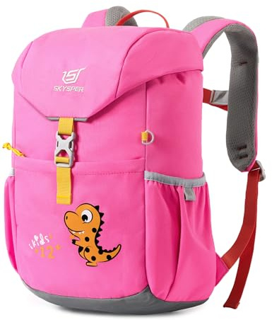 SKYSPER Kinderrucksack 12L, Wanderrucksack Kinder 5-8 Jahre Mädchen Jungen | Kinder Rucksack Outdoor Wandern Waldkindergarten