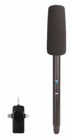 Cenei Wireless Interview Microphone Noise Cancelling Microphone for SLR Camera Dedicated to News Reporters (1 to 1)