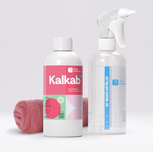 KALKAB Kalklöser Konzentrat ECOCERT für Bad, Dusche & Küche 500 ml | Entfernt Kalk, Grauschleier und Seifenreste • Für Bad, Dusche, Küche und Toilette • ECOCERT, bis 1:50 verdünnbar