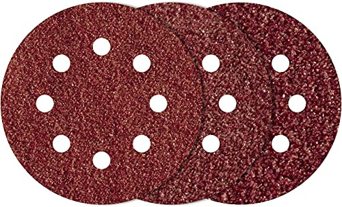 wolfcraft 15 Haft - Schleifscheiben gelocht, Durchmesser 125 mm, 8401000
