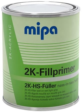 MIPA 2K-HS-Fillprimer hellgrau 1L Grundierung,Füller