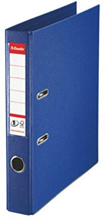 Esselte DIN A4 Ordner, Blau, 52 mm Rückenbreite, Kunststoff, 811450