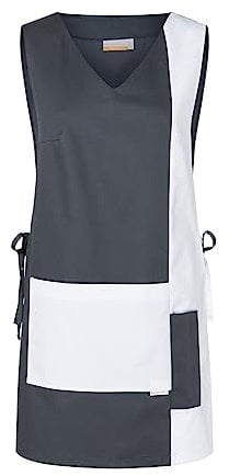 Karlowsky Überwurfkasack Marilies - 65% Polyester/35% Baumwolle - anthrazit/weiß - Größe III