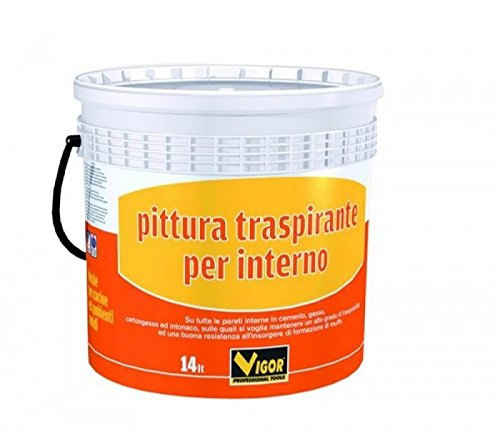Vigor 3360414 Pittura Murale Traspirante, Bianco