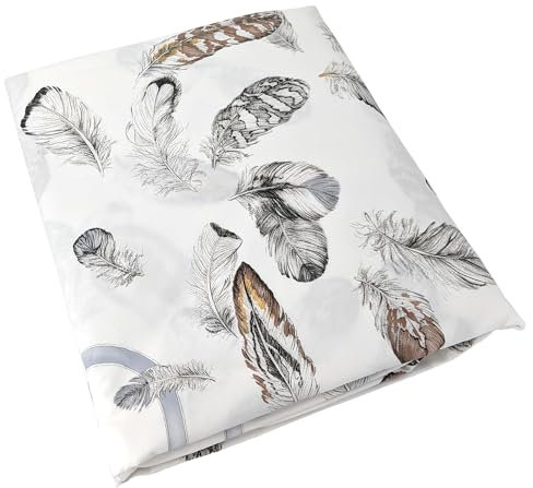 Linnea Housse de Couette 260x240 cm Percale Pur Coton Plumes