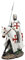 Ebros Kreuzritter Englischer Ritter auf Kavalleriepferd Statue 20,3 cm hoch Phalanx Speer Pferd Kampfkrieger Skulptur