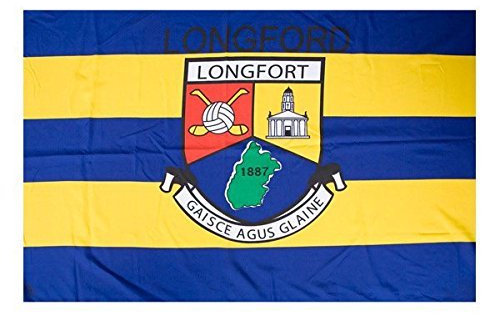 OFFICIAL IRELAND GAA crest COUNTY FLAG LONGFORD 152cm x91cm very limited stock