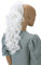 CAISHA 50cm Haarzopf Sarah Haarteil mit Butterflyklammer Pferdeschwanz Haarverlängerung Voluminös Gewellt Weißblond HT614
