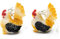 Miniblings Huhn Hahn Ohrringe Hühner Henne Bauernhof Farm Ei Ostern bunt - Handmade Modeschmuck I Ohrhänger Ohrschmuck versilbert