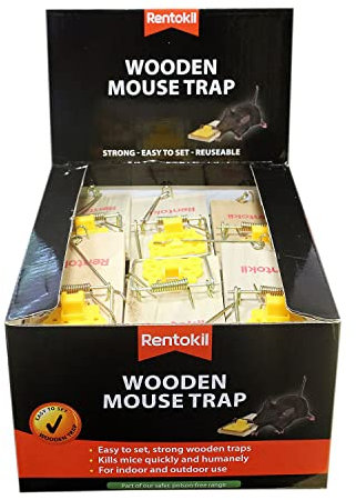 Rentokil R.KIL WOODEN MOUSE TRAP PWL01