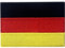 Deutschland Flagge Deutsches Nationales Emblem Bestickter Aufnäher zum Aufbügeln/Annähen