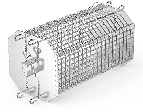 only fire Universal Octagonal Tumble Rotisserie Basket, Flat Spit Rotisserie Grill Basket Fits for 1/2 Inch Hexagon, 3/8 Inch Hexagon, 3/8 Inch Square, 5/16 Inch Square Spit Rods