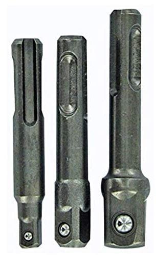 TIVOLY 11501320019 - Set di 3 porta bussole SDS+ (1/4+3/8+1/2), non incluso