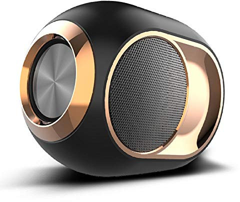 KJST Enceinte Bluetooth Enceinte Bluetooth Portablehaut-Parleur Bluetooth Haut De Gamme Portable Élégant, Deux Haut-Parleurs sans Fil Audio De Haute Qualité-Noir