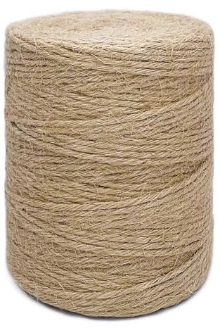 50M Corda Canapa 3mm Corda in Sisal per Tiragraffi Spago per Decorazioni Fai da Te Giardinaggio