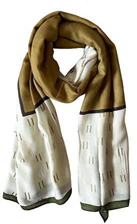 JERLA Damen Schal Olivgrün, Polyester, Fashion Scarf, Large