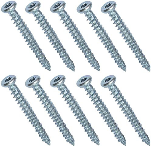 AERZETIX - C48382 - Lot de 10 Vis d'ancrage direct pour béton Ø7.5x72mm tête fraisée conique - à empreint étoile T30 - fixation directe sans cheville