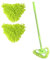 Liummrcy Adjustable Triangle Floor Mop - Rotatable Wall Cleaner With Telescopic Handle, 2 Cloth Pads, Multi-Purpose Triangular Heads, Mini Brush Head Replacement