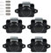 Push Button Catch Door Lock 5 Stück Groß, Möbelschloss Push Button Verriegelung Keyless Locks für RV Camping Schrank Schublade Caravan Van Motorhome Yacht (Schwarz)