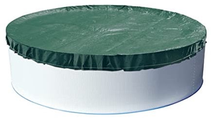 POWERHAUS24 Winterabdeckplane EXTRA für Rundbecken max. Ø 550 cm, ganzjährig nutzbar, mit Spannkordel & Ratsche