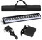 DREAMADE Piano Numérique 88 Touches avec Pédale, Clavier de Piano Électronique Portable, MIDI OUT et Interface d'alimentation USB, pour Débutants, Enfants, Adultes (126,5x18x6,5cm(88 Touches), noir)