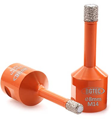 BGTEC Jeu de forets diamantés pour carrelage, granit, marmo - 6/8 mm