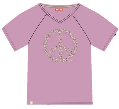 derbe T-Shirt Peace Women, L, Mauve