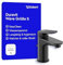 Duravit Wave Waschtischarmatur, Größe S (Auslauf Höhe 77 mm), Wasserhahn Bad mit Zugstangen-Ablaufgarnitur, Armatur Waschbecken, Schwarz Matt