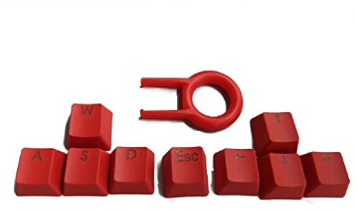 Tastatur-Ersatz für Tastenkappen, passend für Cherry MX Switches, hintergrundbeleuchtete Tastenkappen mit Tastenkappenabzieher WASD/ESC/Direction Keyca Computermaus kabellos