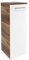FACKELMANN Hängender Midischrank Verona – Premium-Qualität Made in Germany – Eleganz in Nussbaum-Optik & Weiß-Hochglanz – 30 x 82,6 x 32 cm Rechtsanschlag