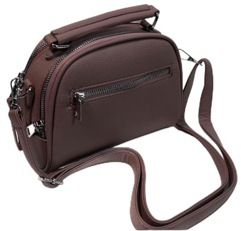 WOWZILLA Handtasche Damen Klein Elegante Umhängetasche Damen in Rosa und Schwarz Damen-Umhängetasche aus PPC Breiter Gurt Modische Crossbody Bag Damen Tasche Damen für Alltag und Abend