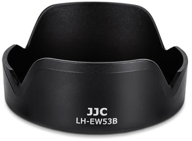 JJC Pare-Soleil Tulipe réversible pour Objectif Canon RF-S 10-18mm f/4.5-6.3 is STM - Remplace Canon EW-53B (49mm)