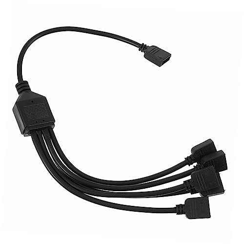TOPBATHY Computerzubehör Motherboard-Synchron isator stoßverbinder Ein bis fünf LED-Splitter 1 bis 5 LED-Streifenverbinder eins Komma drei Rechner Lichtleiste Spender Sync-Leitung Abs