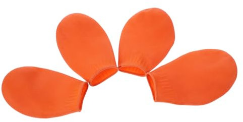 Supvox 4er Set wasserdichte Hundeschuhe rutschfeste Und Strapazierfähige Boots Für Hunde Outdoor Pfotenschutz Orange Größe S Ideal Für Regen Und Schnee