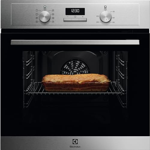 Electrolux Serie 600 Forno da Incasso a Vapore Multifunzione, Capacità 65 L, OED3H00BX, Pizza, SteamBake, Pulizia AquaClean, 670 x654x635 mm. Inox, Classe A