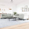 SECOLI Sofa 3-Sitzer und 2-Sitzer Set, Sofagarnitur Couchgarnitur Samt für Zuhause und Büro - Hellgrau