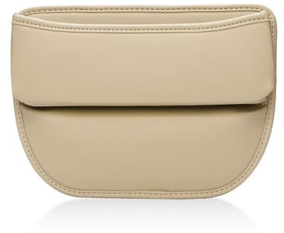 LXXH Autositze Utensilientaschen Multifunktionale PU Universell LüCkenfüLler Tasche für Handys Geldbörse Karten, für Bentley Mulsanne Continental Flying,B Beige