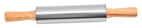Garneck Stainless Steel Rolling Pin Dough Roller 43.4cm Metal Kitchen Baking Pastry Tool for Rolling Dough and Dumpling Skin