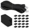 MAOZHOU Telephone Extension Cord,10 m RJ11 6P4C Telephone Connection Cable + Coupler + 20 Cable Clip,Straight Telephone Extension Line for Landline Home and Office Fax Modem Extender - Black