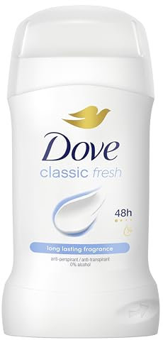 Dove Classic Fresh Anti-Perspirant Cream deodorant for women, with ¼ moisturising cream for 48 hour sweat protection and long-lasting fragrance 50 ml